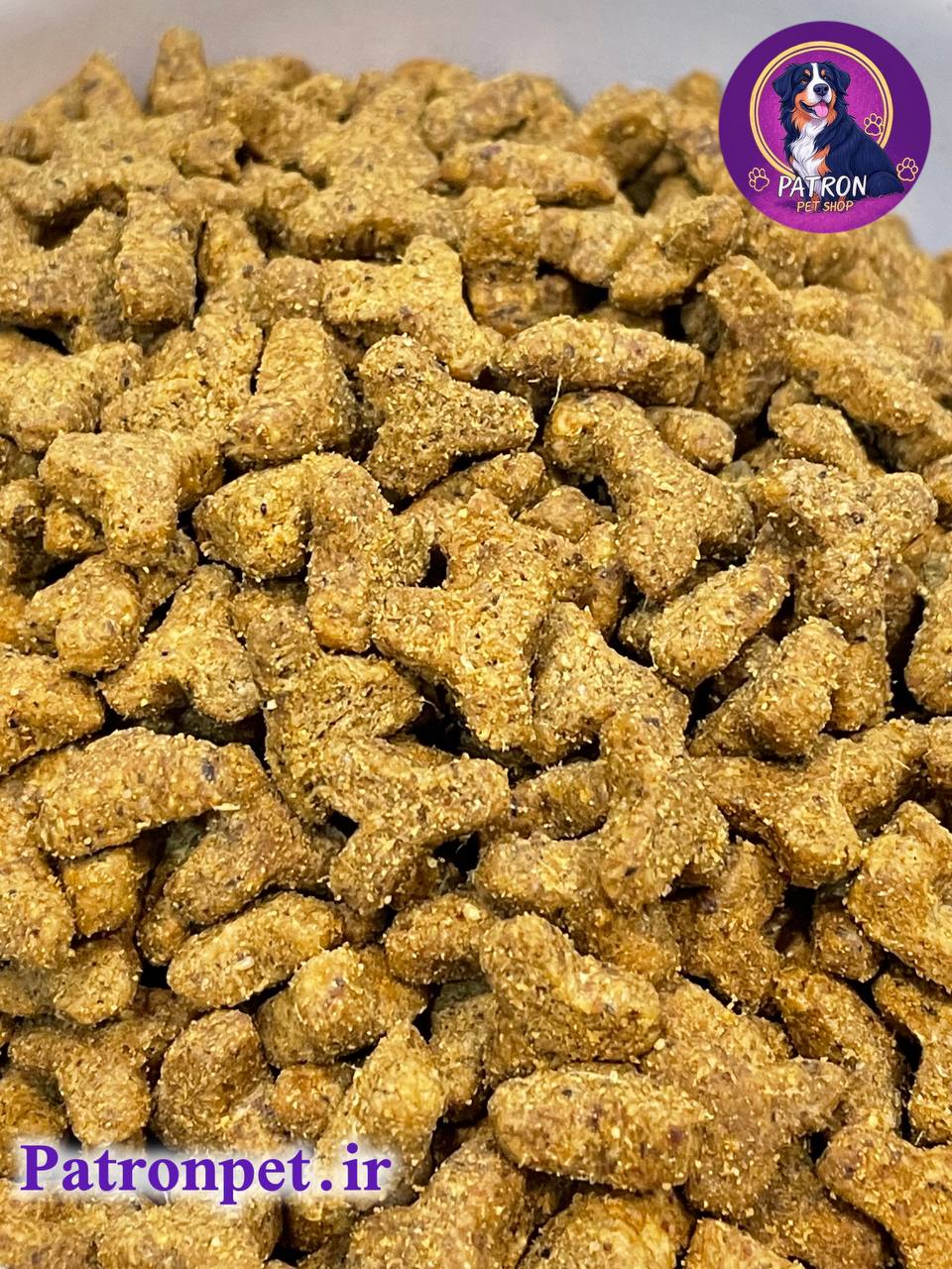 اندازه دونه غذا خشک