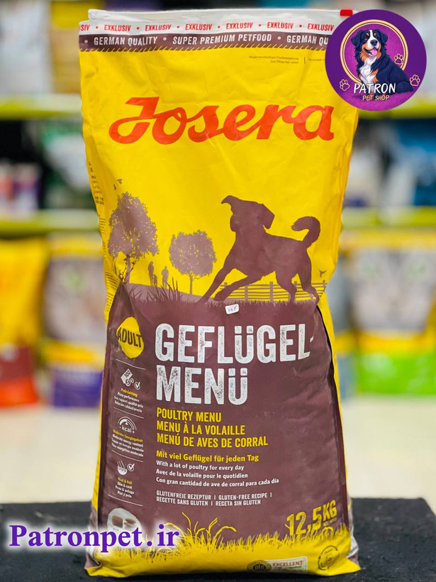 عکس غذای خشک سگ جوسرا مدل گفلوگل منیو با طعم گوشت پرندگان 12.5 کیلوگرم