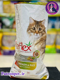 عکس غذای خشک گربه رفلکس مدل پریمیوم با مرغ و برنج