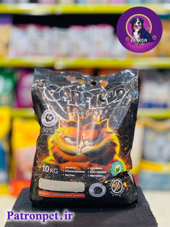 خاک گربه گارفیلد 50% کربن